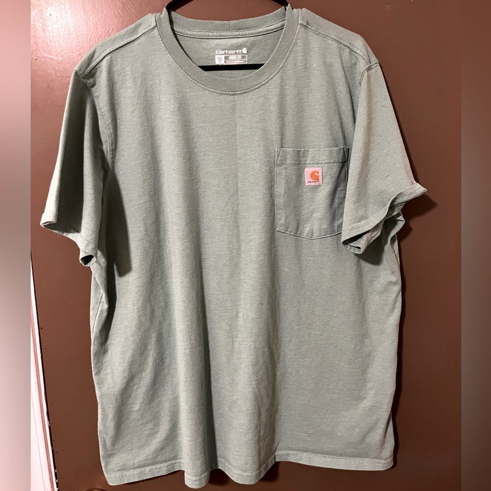 Blue/green carhartt t-shirt